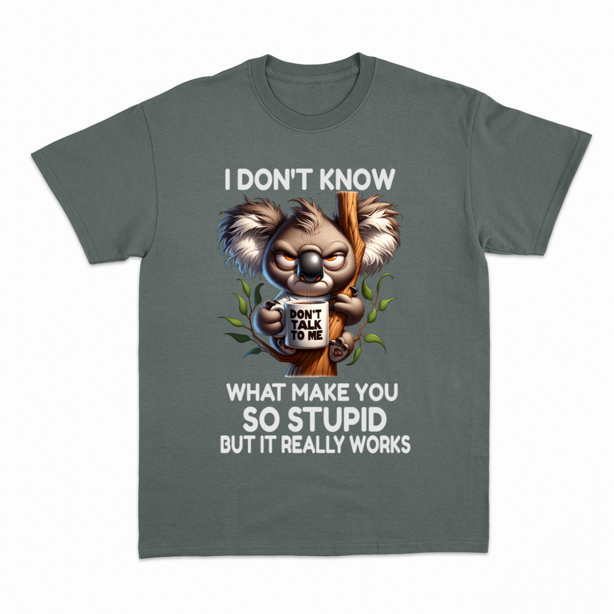 So Stupid T-shirt – Sjov statement T-shirt – produktbillede 5