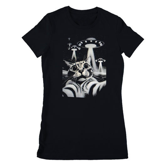 Cat selfie UFO - Woman regular fit