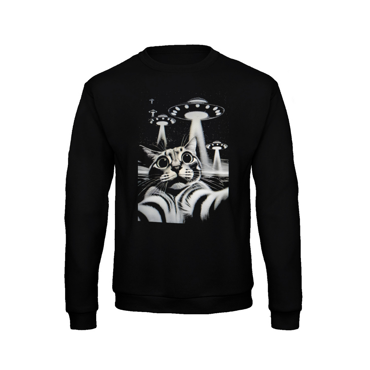 Cat Selfie UFO sweatshirt – Sci-Fi