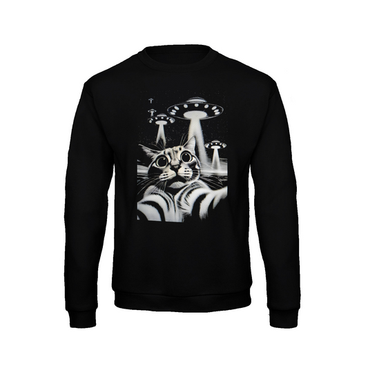 Cat selfie UFO - Sweatshirt