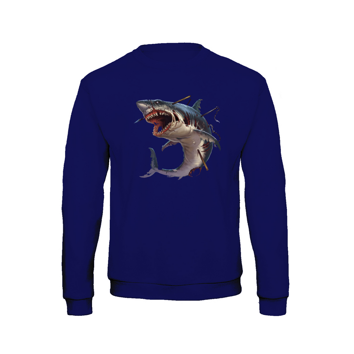 Zombie Shark sweatshirt – Horror – produktbillede 14
