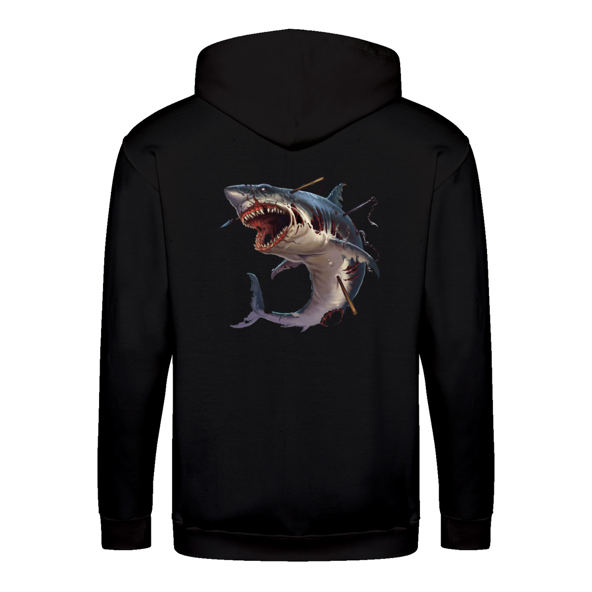 Zombie Shark zip hoodie – Horror