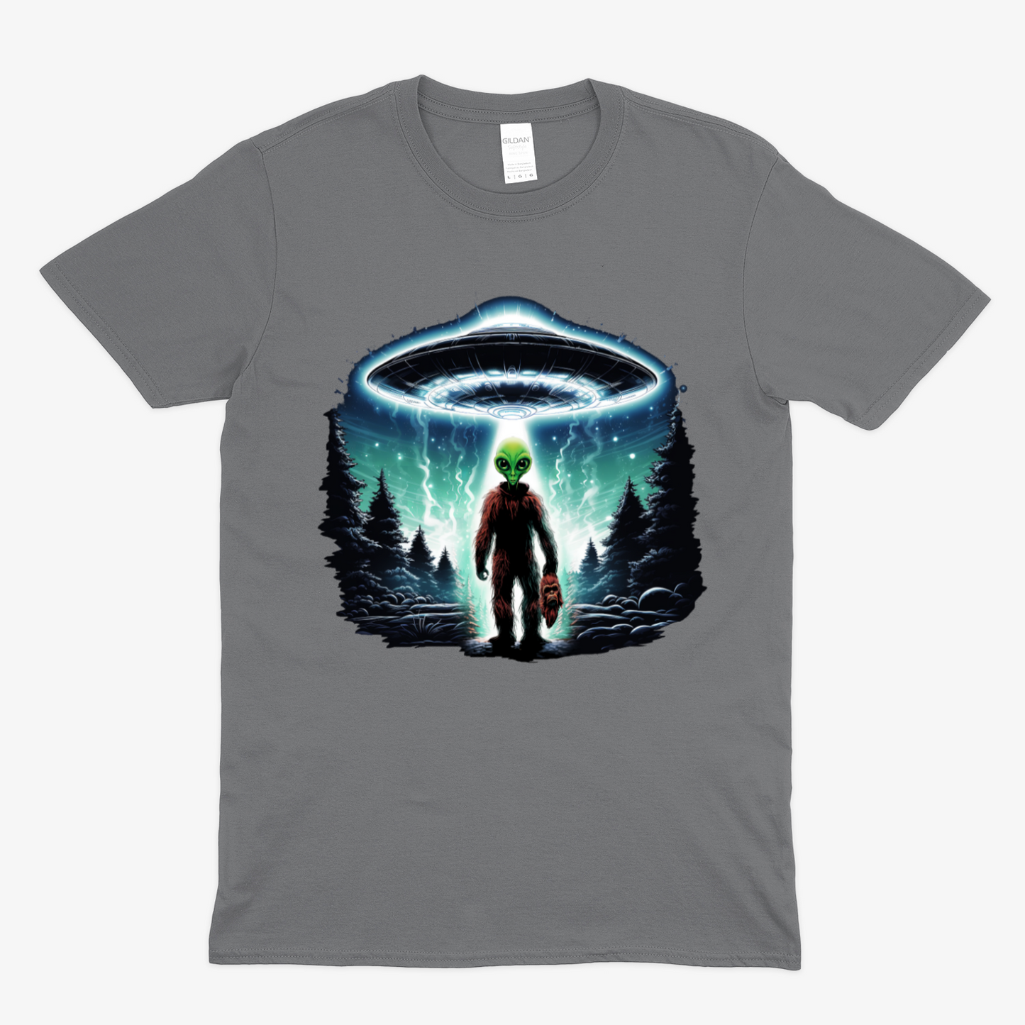 BIGFOOT UNDERCOVER ALIEN - Soft Unisex T-Shirt