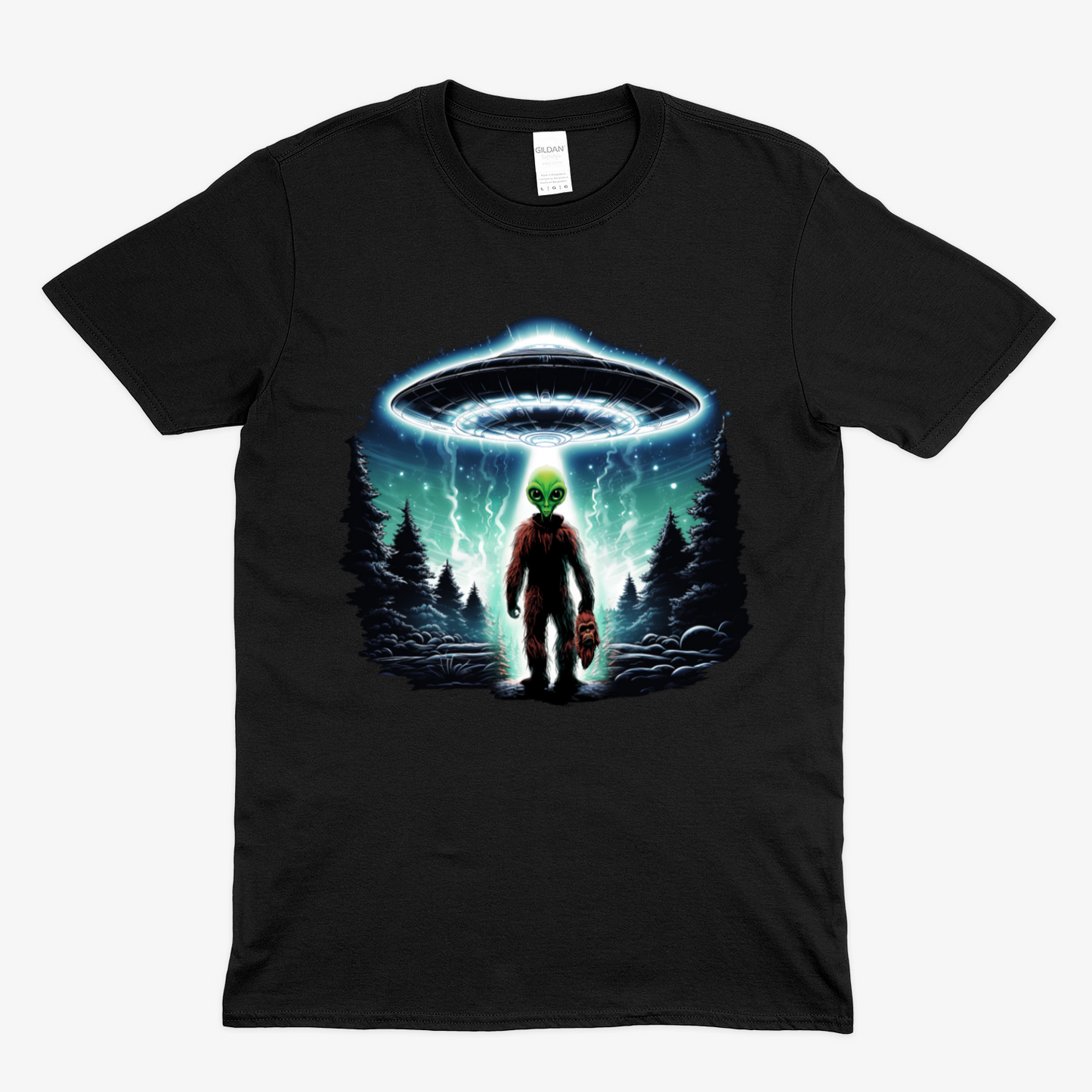 BIGFOOT UNDERCOVER ALIEN - Soft Unisex T-Shirt