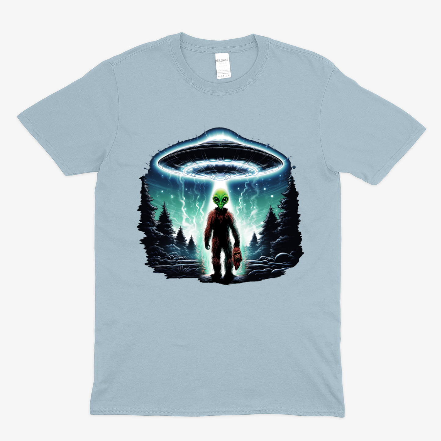 BIGFOOT UNDERCOVER ALIEN - Soft Unisex T-Shirt