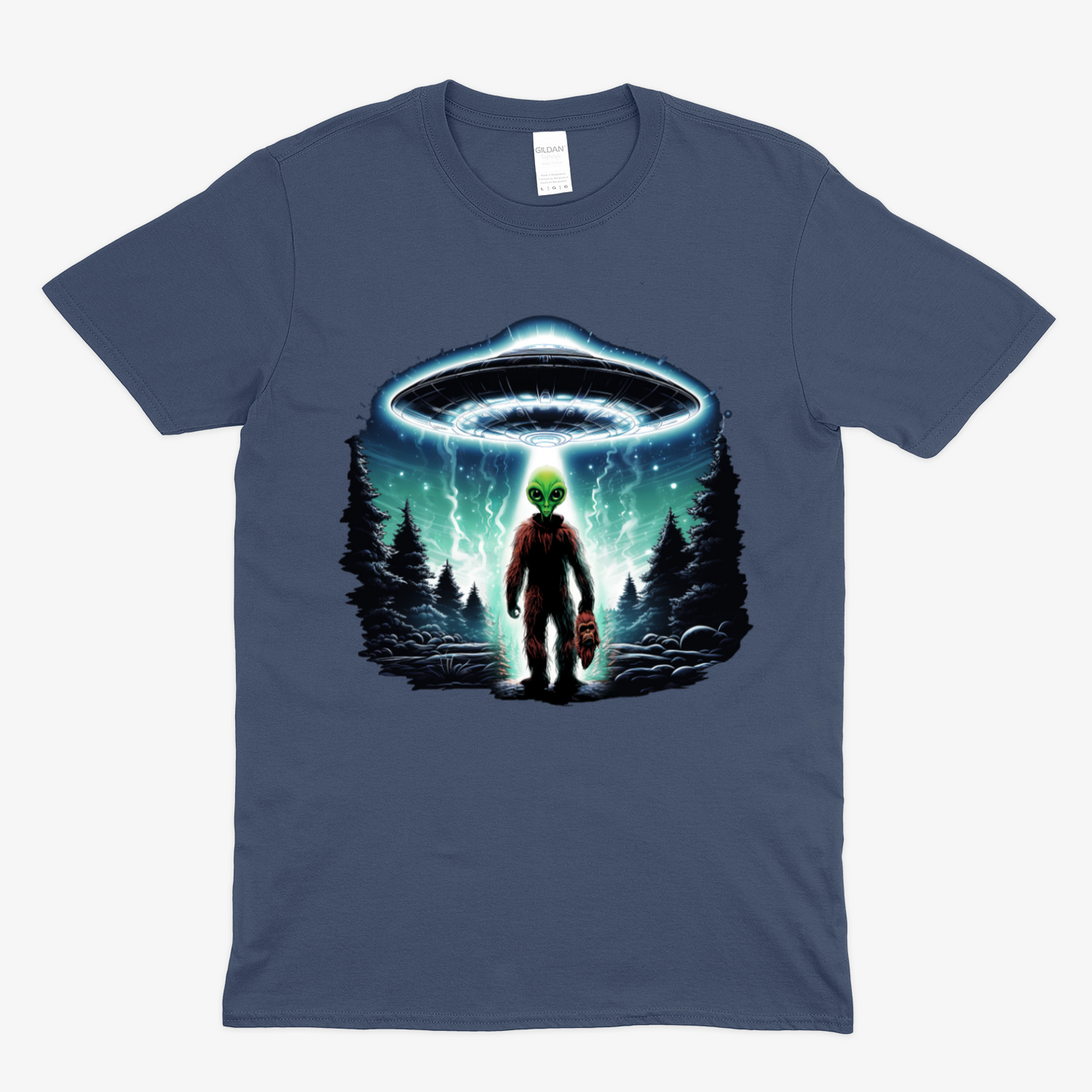 BIGFOOT UNDERCOVER ALIEN - Soft Unisex T-Shirt