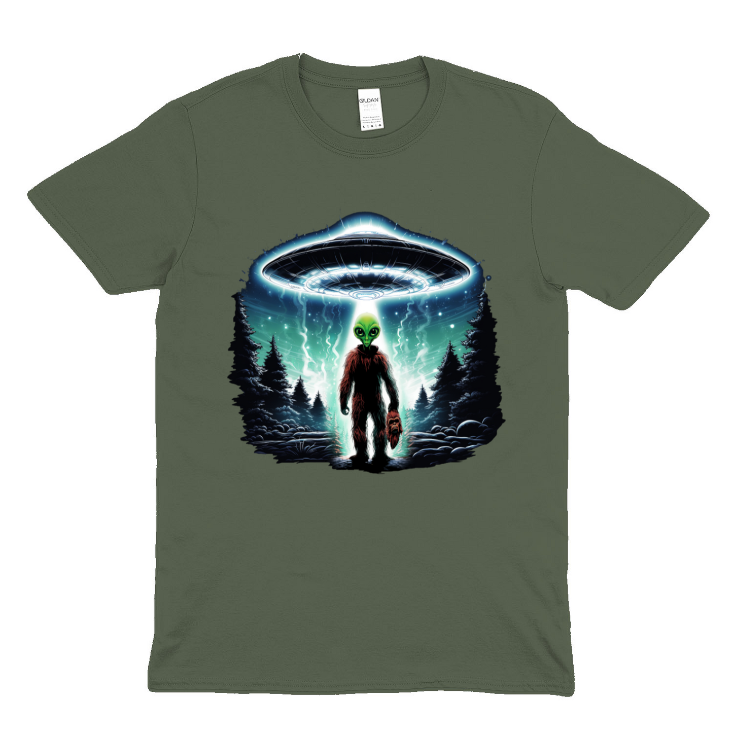 BIGFOOT UNDERCOVER ALIEN - Soft Unisex T-Shirt