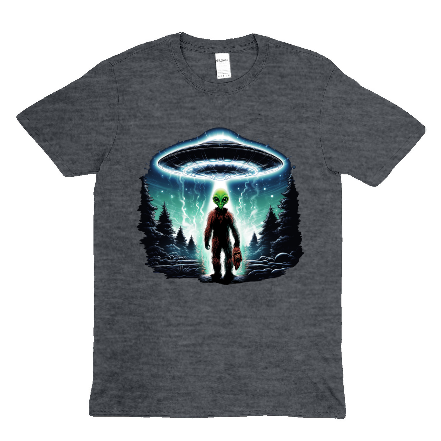BIGFOOT UNDERCOVER ALIEN - Soft Unisex T-Shirt