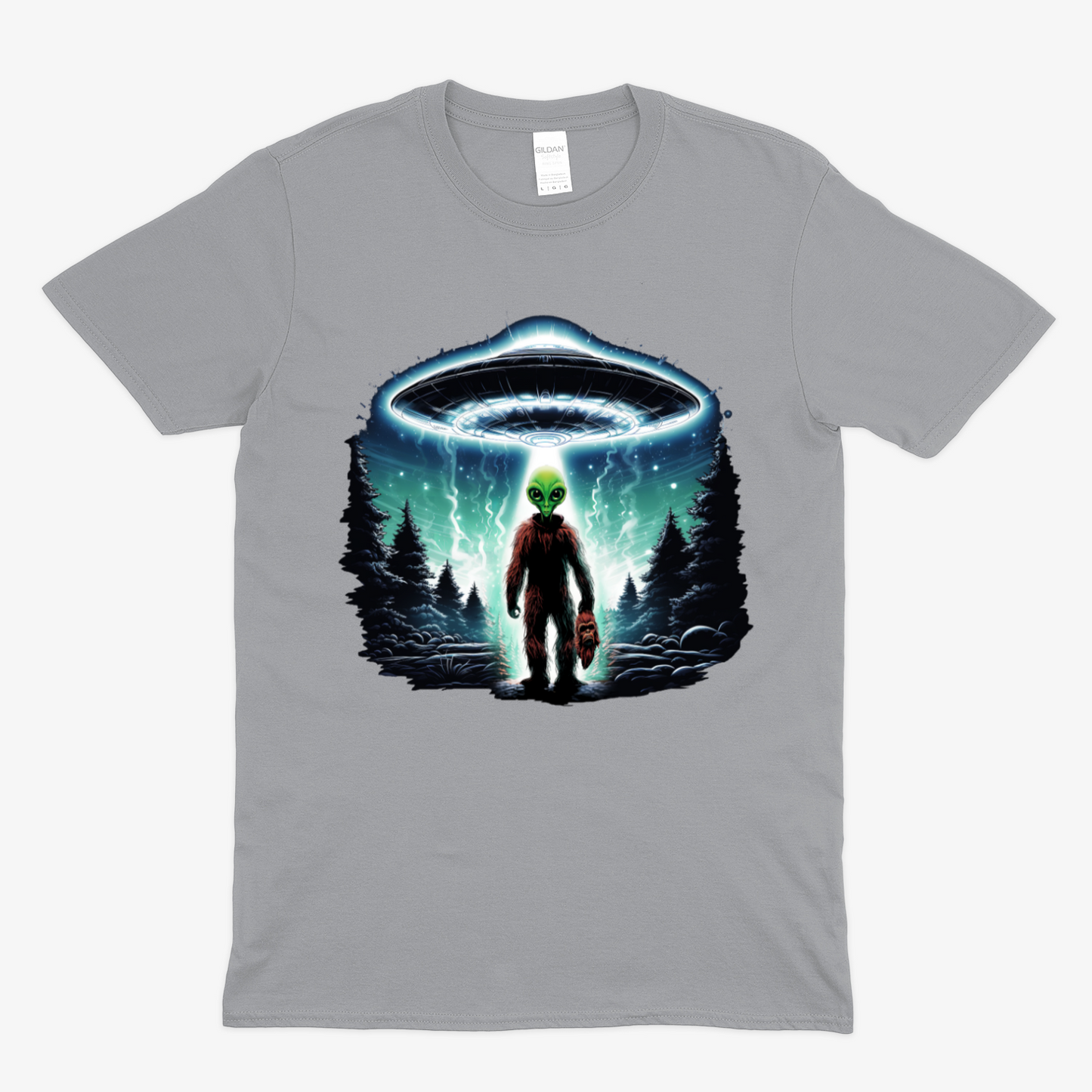 BIGFOOT UNDERCOVER ALIEN - Soft Unisex T-Shirt