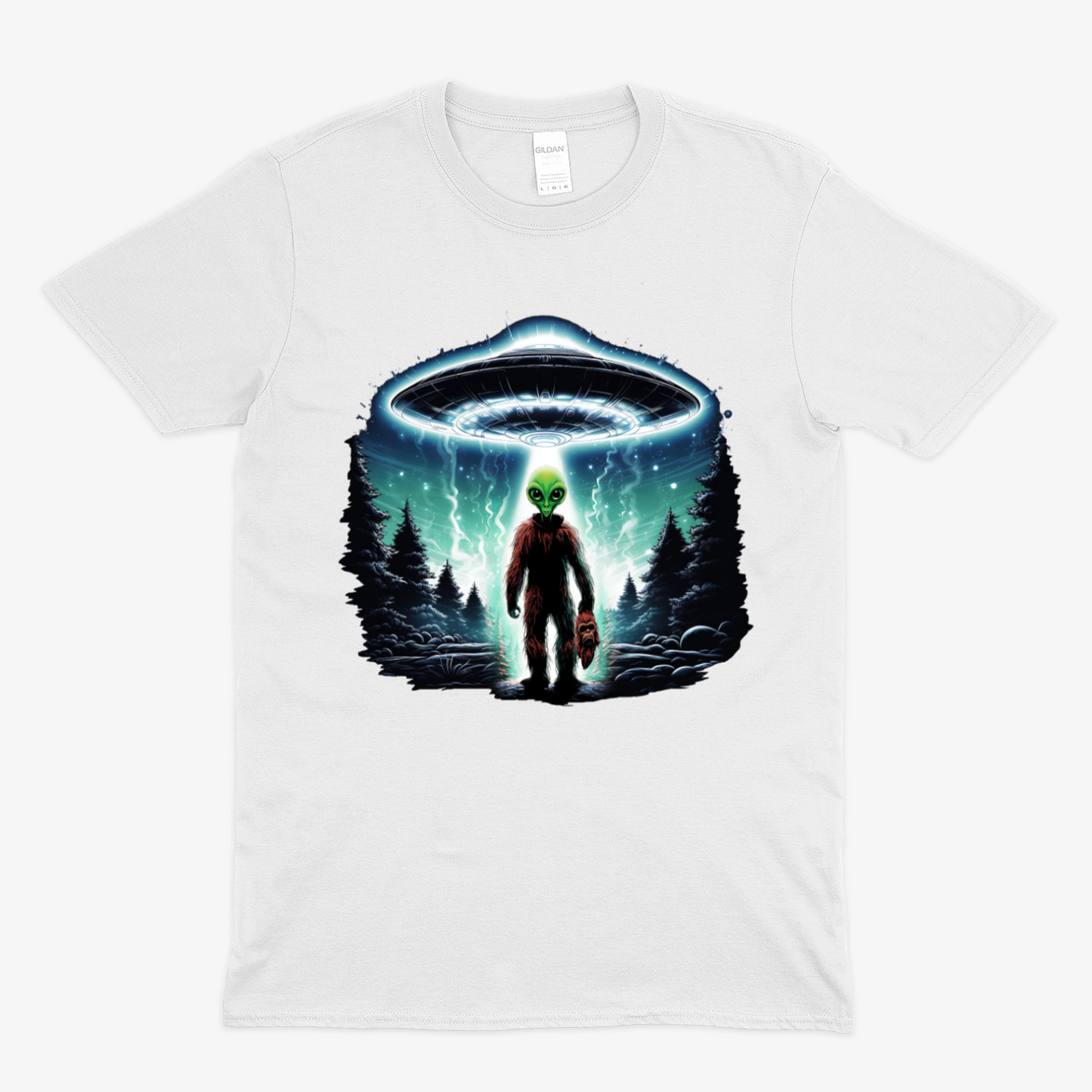 BIGFOOT UNDERCOVER ALIEN - Soft Unisex T-Shirt