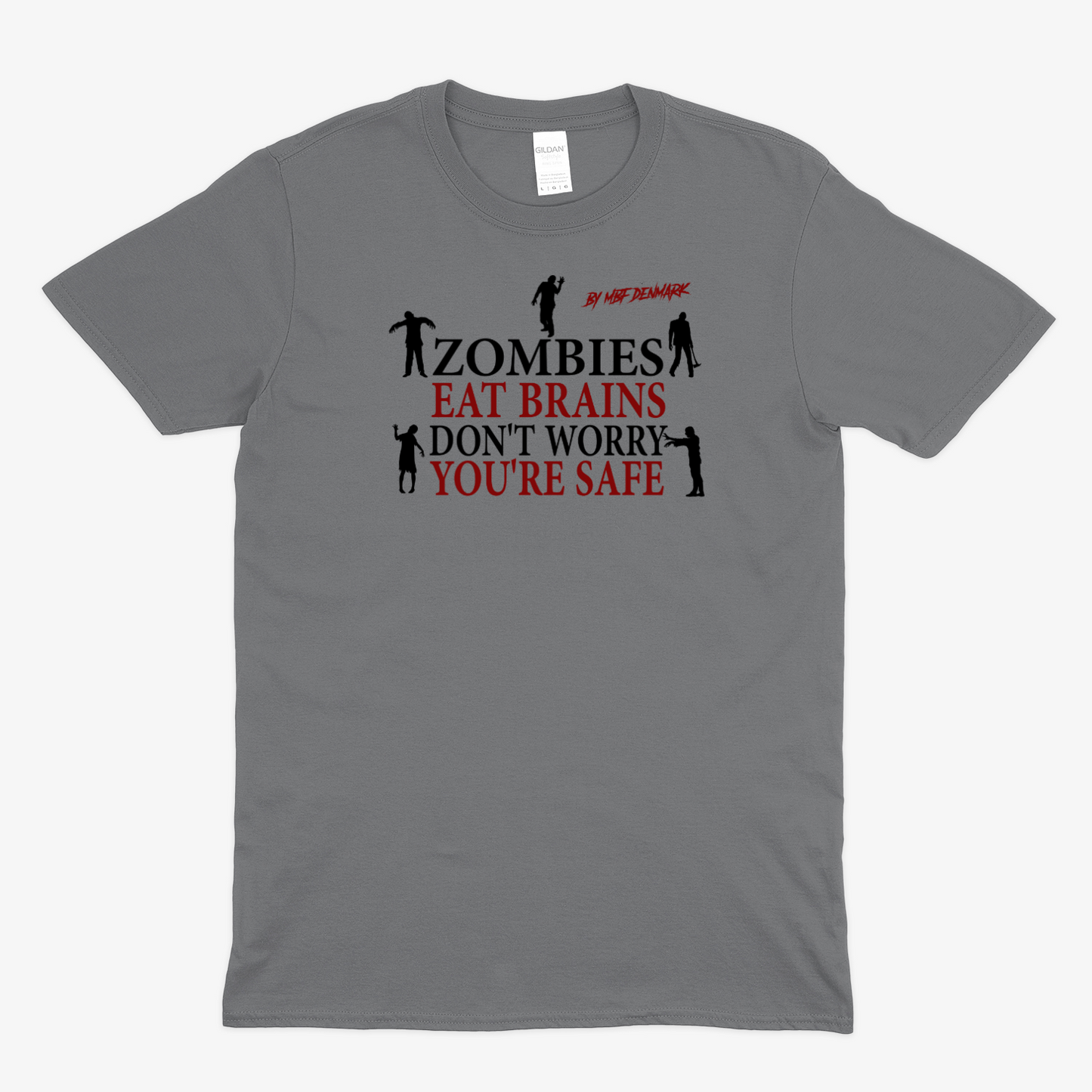 Zombies eat brains - Soft fabric T-Shirt UNISEX