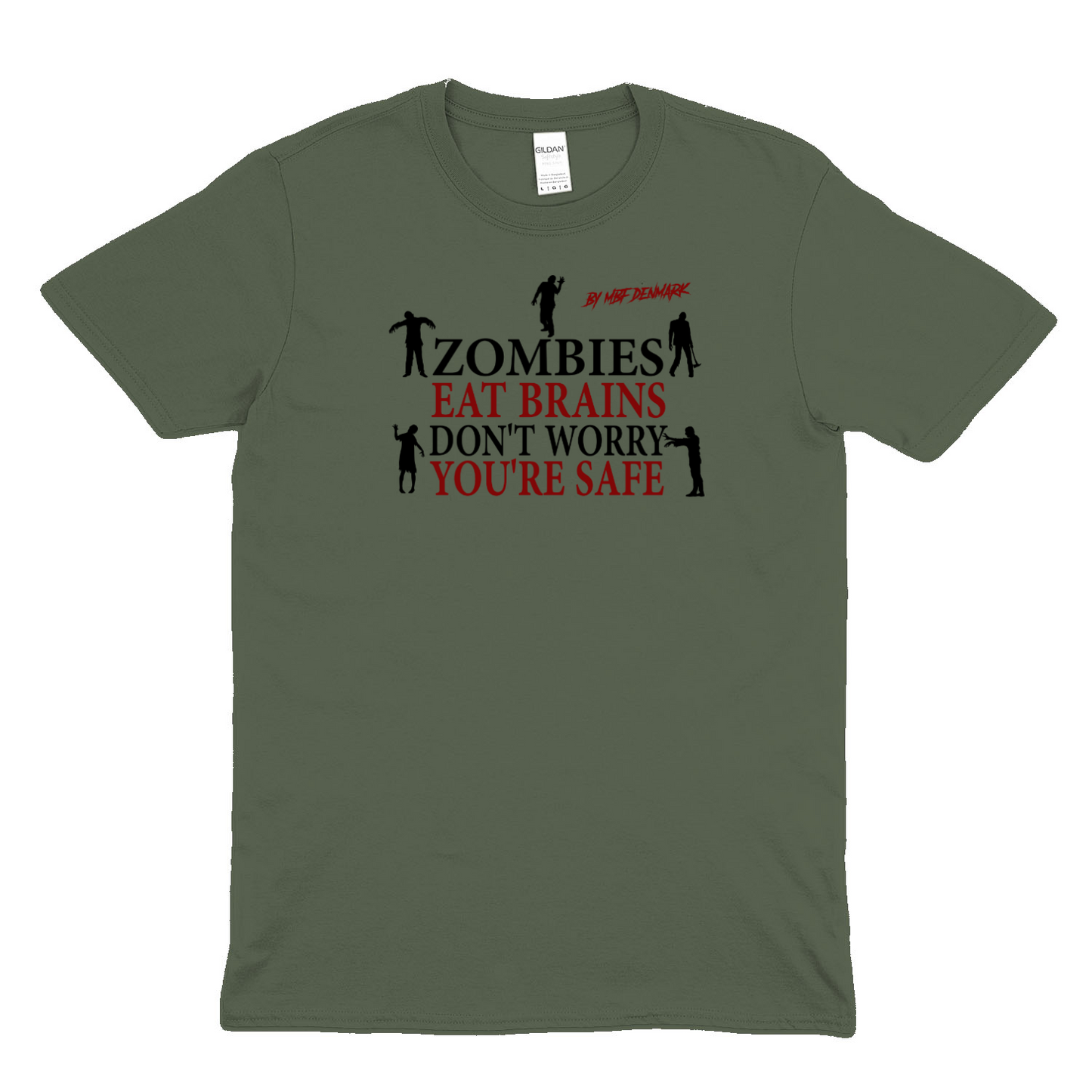 Zombies eat brains - Soft fabric T-Shirt UNISEX