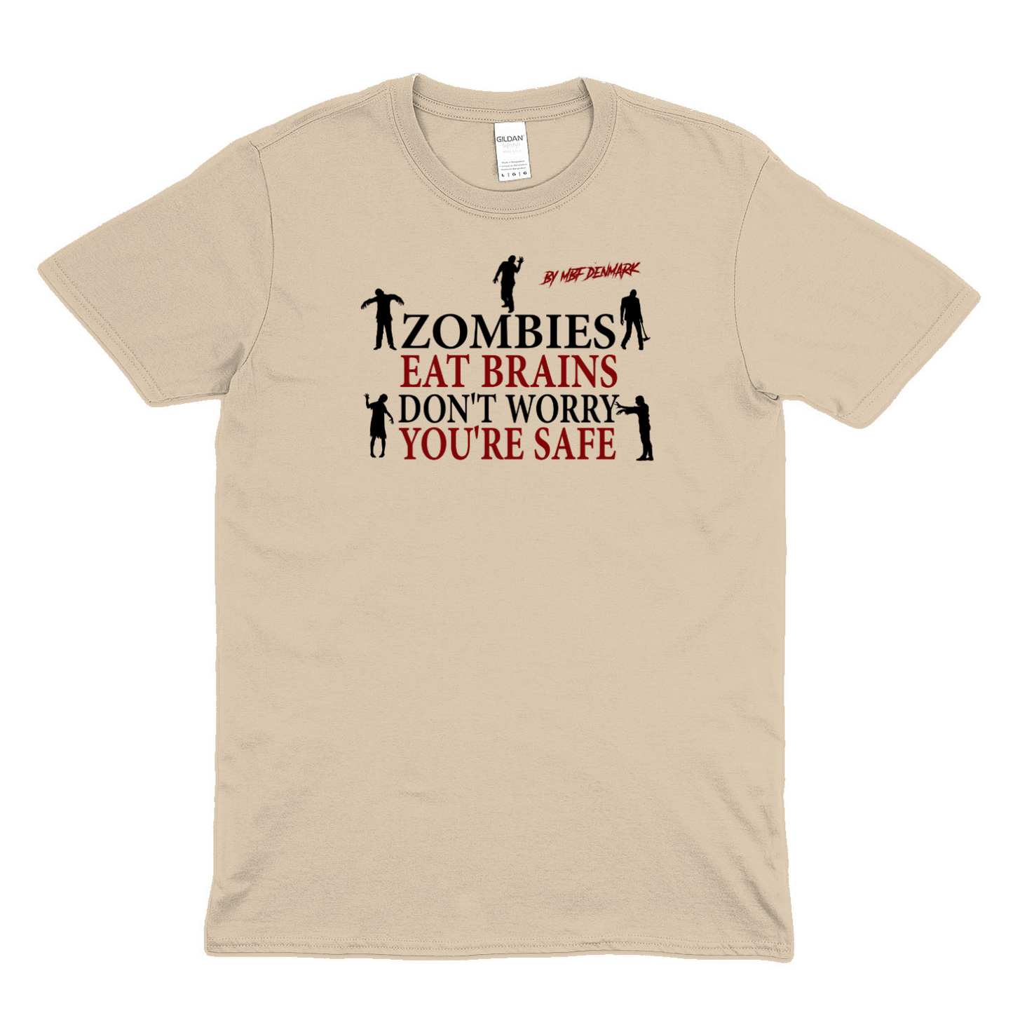 Zombies eat brains - Soft fabric T-Shirt UNISEX