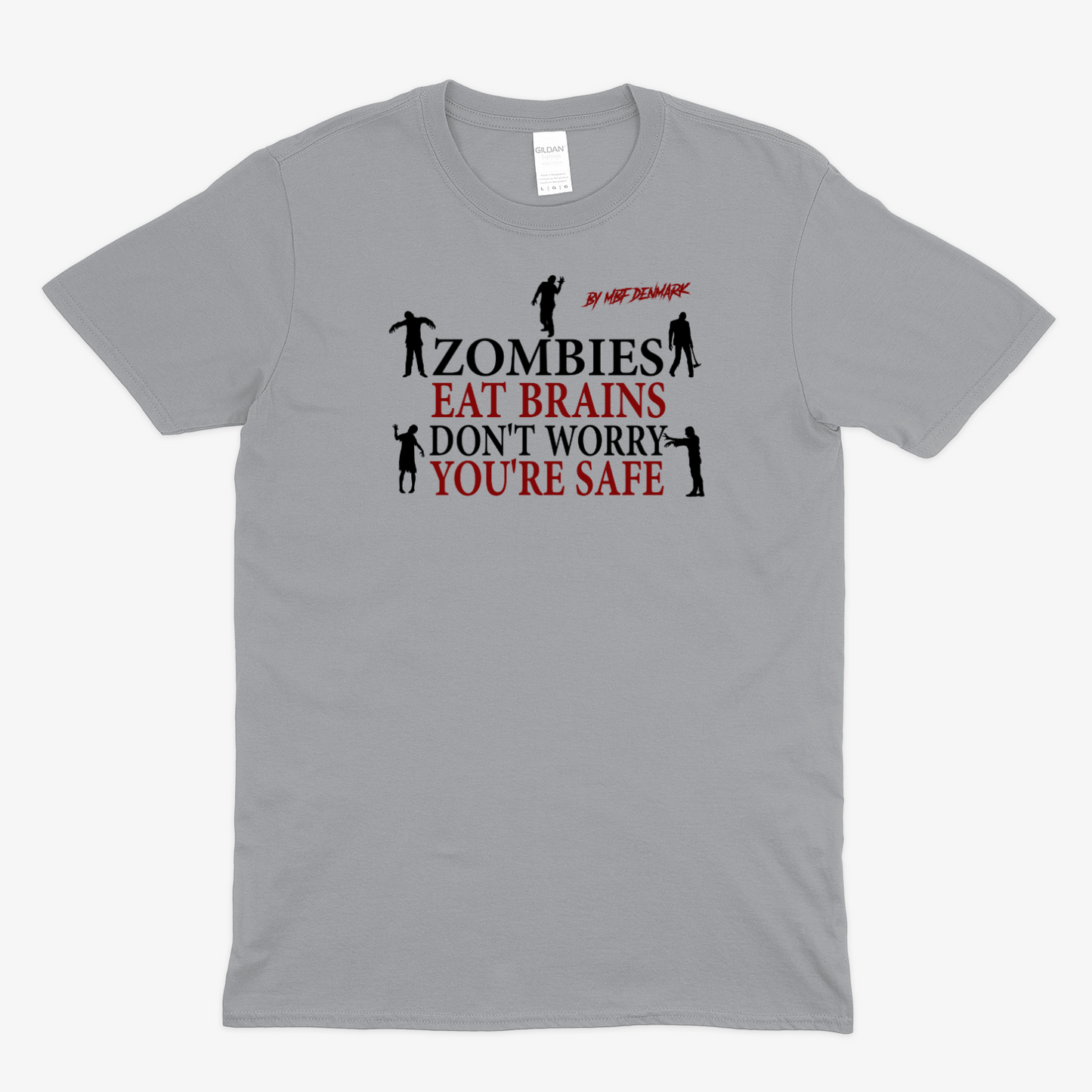 Zombies eat brains - Soft fabric T-Shirt UNISEX
