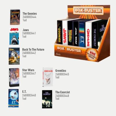 Box Buster display og de syv samlerbokse