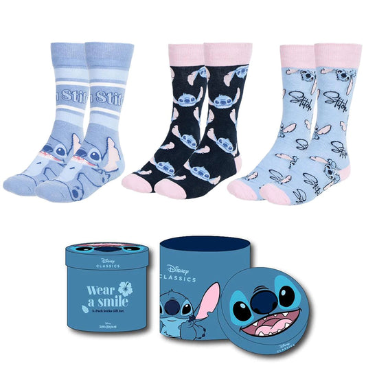 DISNEY STITCH () - sokker i fed boks 3 pak / DISNEY STITCH () - socks pack 3 pieces