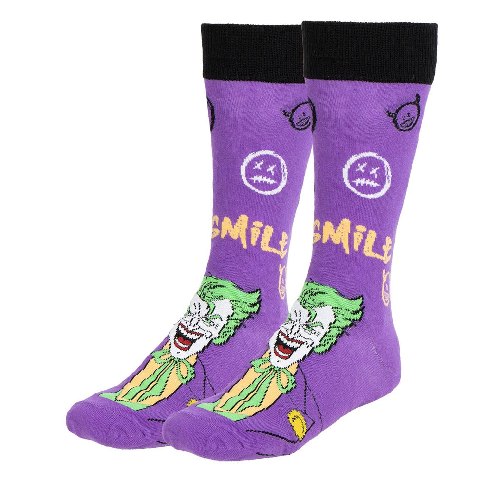 BATMAN - socks pack 3 pieces joker / BATMAN/JOKER sokker i fed boks med 3 stk.