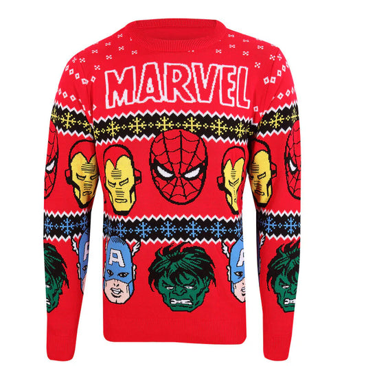 Marvel Faces julestrik – Marvel Christmas Jumper