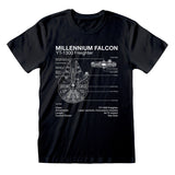 STAR WARS - MILLENIUM FALCON SKETCH T-SHIRT