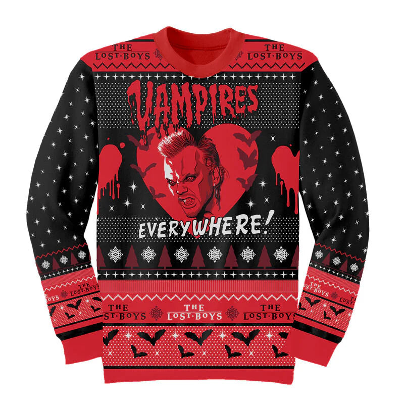 The Lost Boys Vampires Everywhere julestrik – horror Christmas Jumper