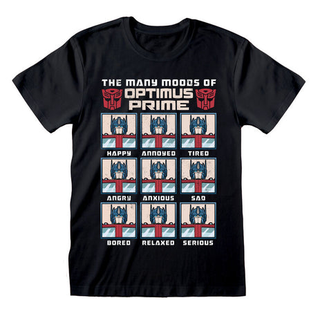 TRANSFORMERS - MANY MOODS OF OPTIMUS PRIME T-SHIRT