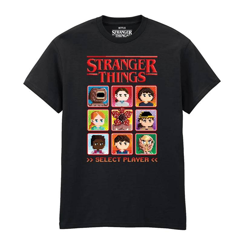 STRANGER THINGS  SELECT A PLAYER - T-SHIRT