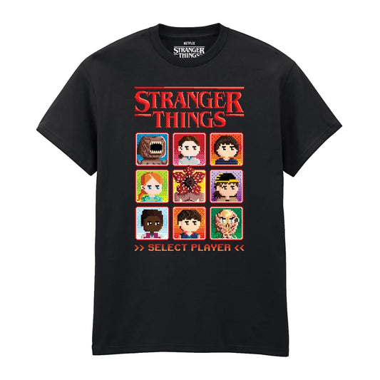 STRANGER THINGS  SELECT A PLAYER - T-SHIRT