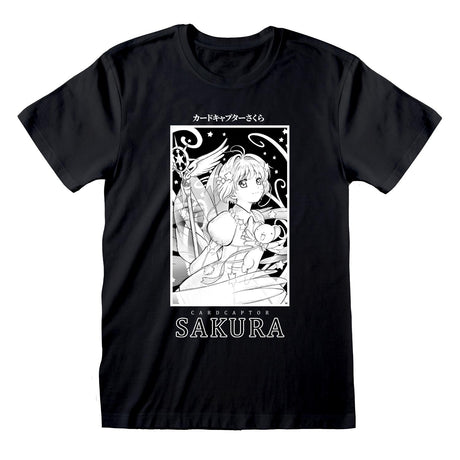 CARDCAPTOR SAKURA - BLACK AND WHITE BOX T-SHIRT