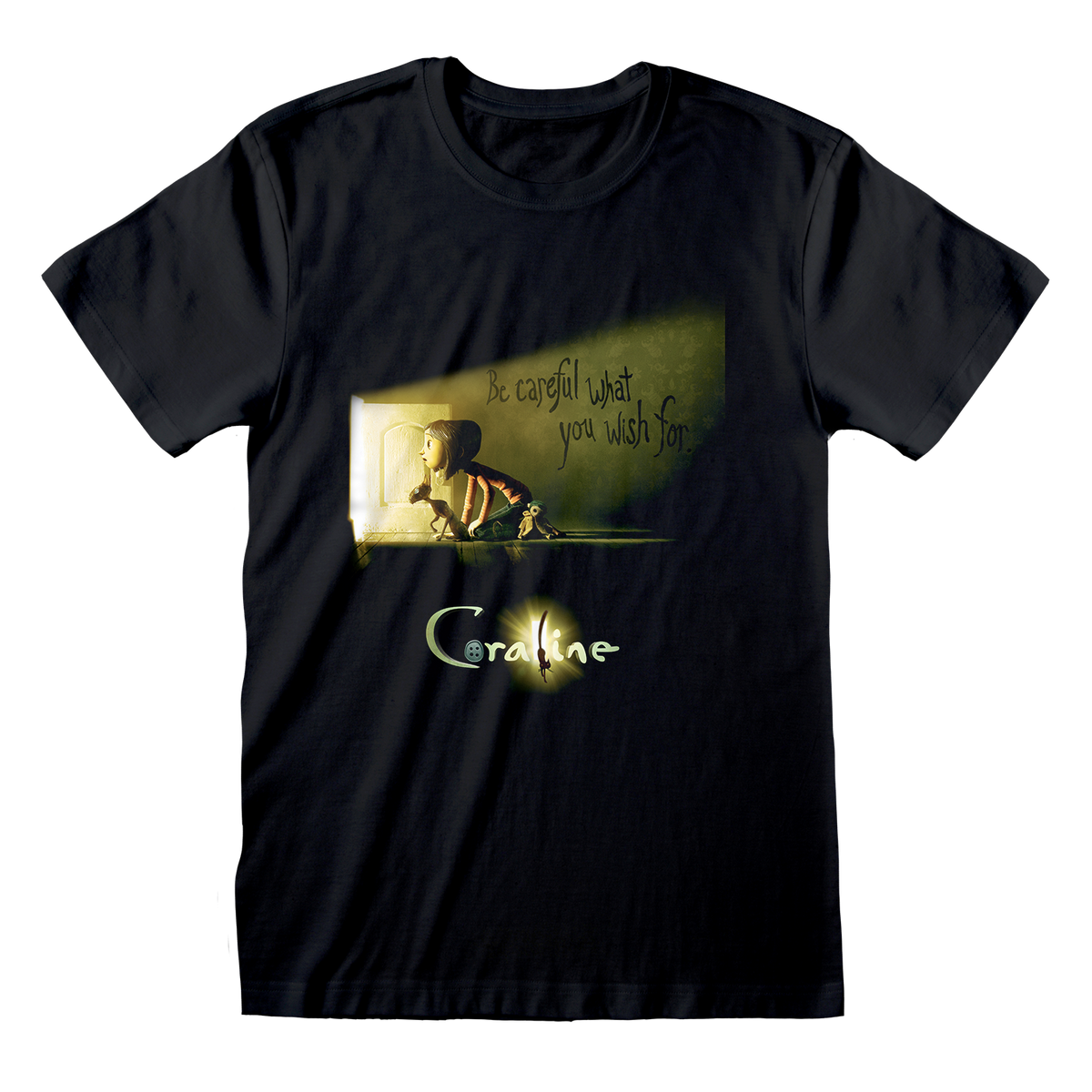 CORALINE - BE CAREFUL WHAT YOU WISH FOR T-SHIRT