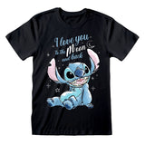DISNEY STITCH - I LOVE YOU TO THE MOON AND BACK T-SHIRT