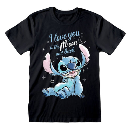 DISNEY STITCH - I LOVE YOU TO THE MOON AND BACK T-SHIRT