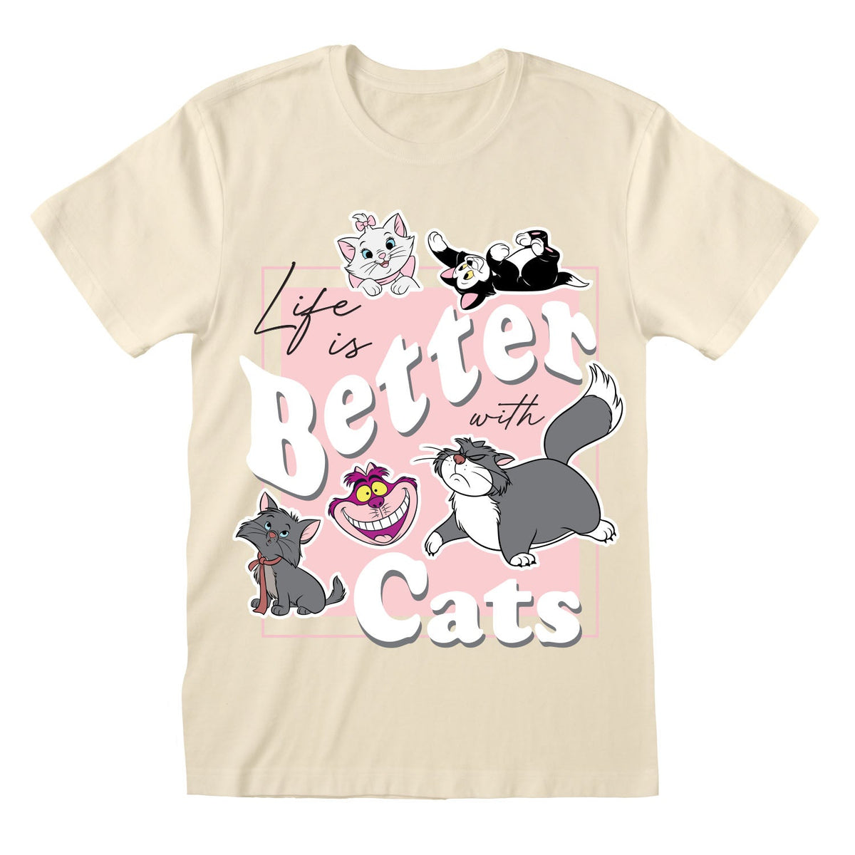 DISNEY - LIFE IS BETTER WITH CATS T-SHIRT