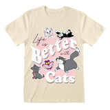 DISNEY - LIFE IS BETTER WITH CATS T-SHIRT