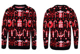 The Mandalorian Candy Cane julestrik – Star Wars Christmas Jumper