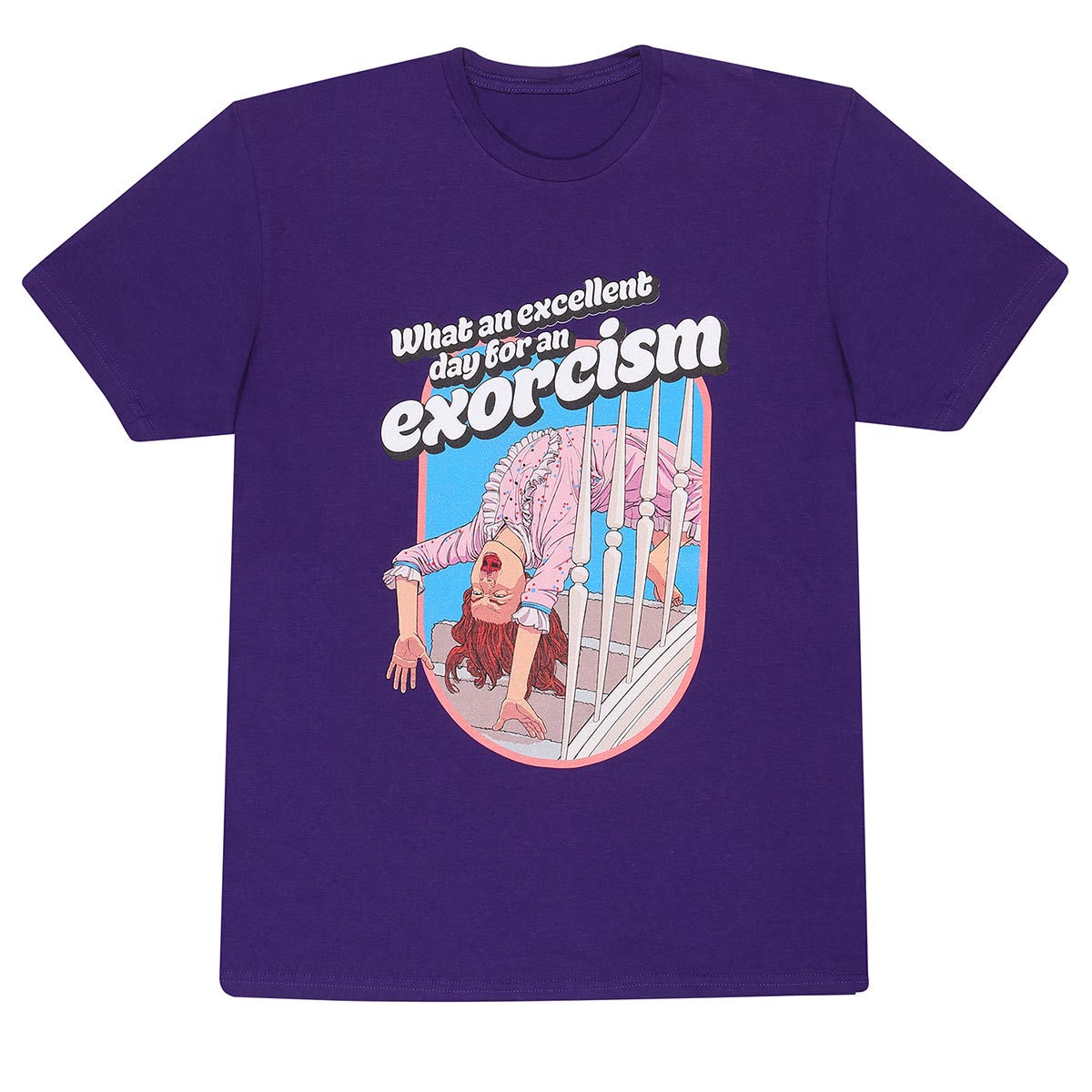 The Exorcist – Excellent Day For An Exorcism ( Unisex Purple T-Shirt)