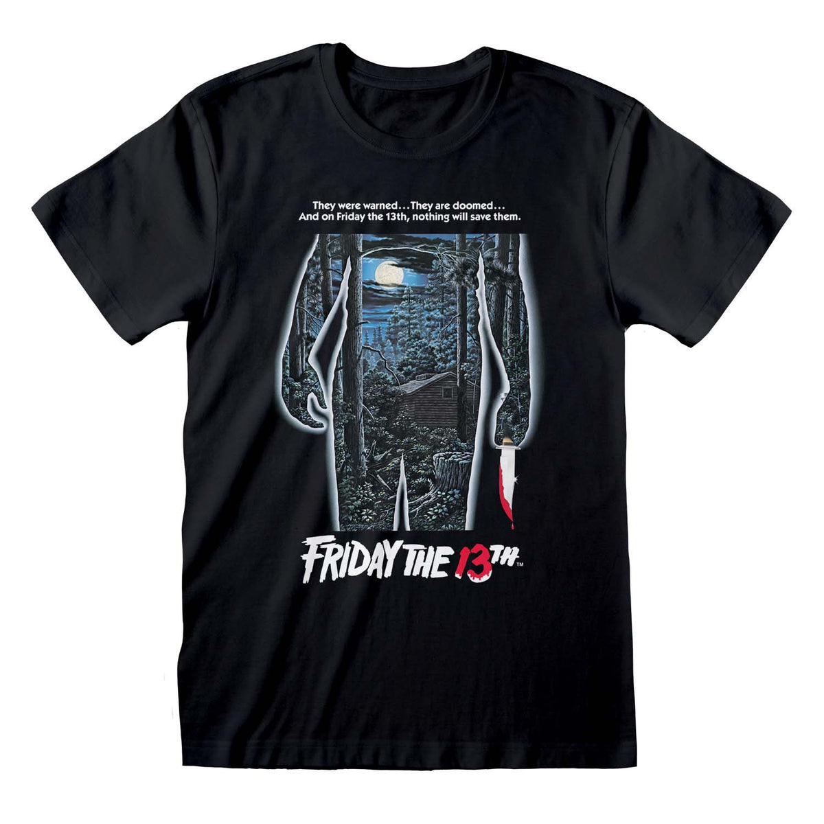 Friday The 13th – Poster (Unisex Black T-Shirt)