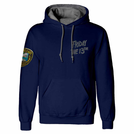 Friday The 13th – Crystal Lake Police (Pullover Hoodie) - !!VERY SMALL IN SIZE - MORE LIKE A LARGE!!