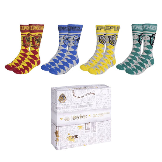 HARRY POTTER - sokker i fed boks 4 pak / HARRY POTTER - socks pack 4 pieces