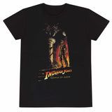Indiana Jones – Temple Of Doom Poster (Unisex Black T-Shirt) Medium