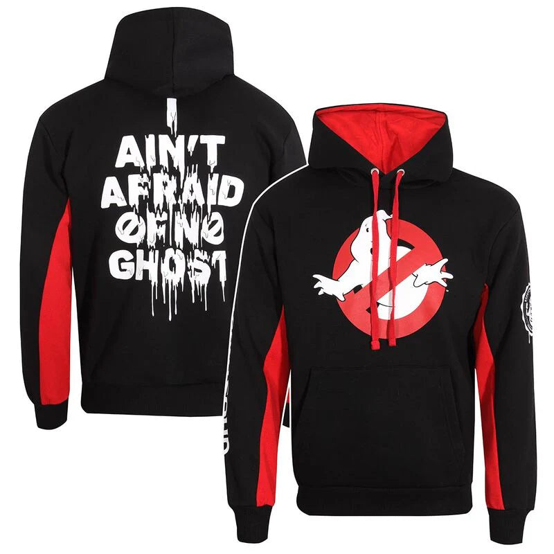 GHOSTBUSTERS  LOGO STRIPES - CONTRAST PULLOVER HOODIE