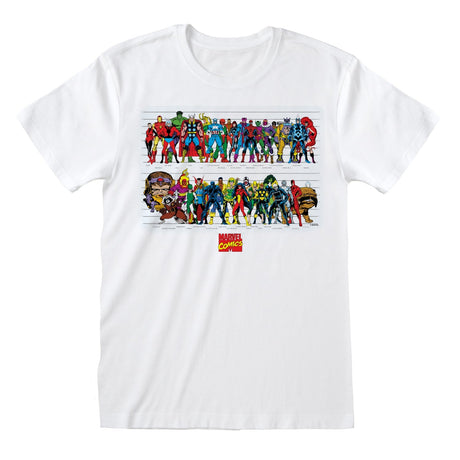 MARVEL COMICS - CHARACTER CHART T-SHIRT