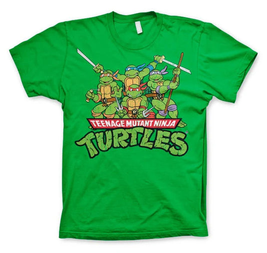 TMNT T-Shirt  - Turtles Distressed Group - Teenage Mutant Ninja Turtles T-Shirt