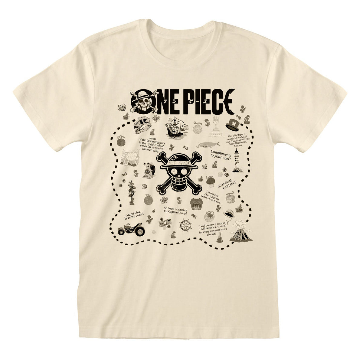 ONE PIECE - TREASURE MAP T-SHIRT