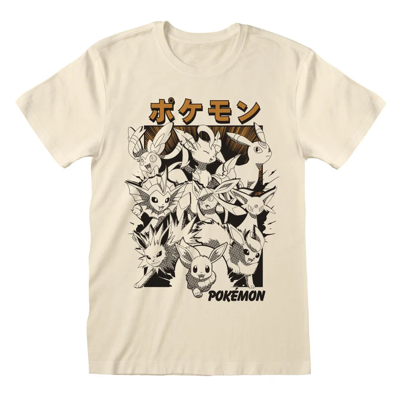 Pokémon Eevee Evolutions Katakana T-shirt