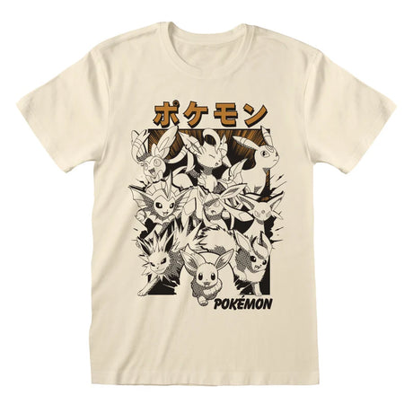 Pokémon Eevee Evolutions Katakana T-shirt
