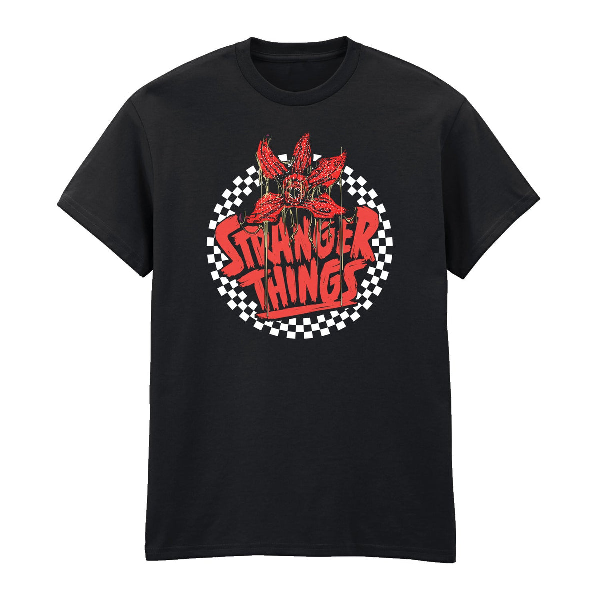 STRANGER THINGS - CHECKERED CIRCLE T-SHIRT