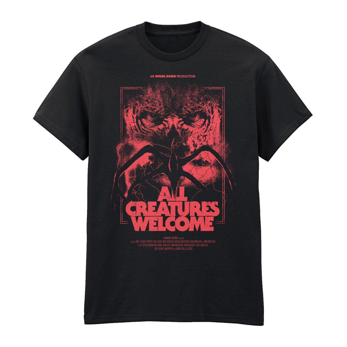 STRANGER THINGS - ALL CREATURES WELCOME T-SHIRT