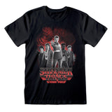 STRANGER THINGS - GROUP WITH VECNA BEHIND BW (ST5 SWING TAG) T-SHIRT