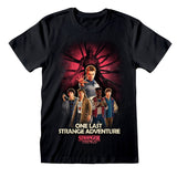 STRANGER THINGS - GROUP ARTWORK ONE LAST STRANGE ADVENTURE COLOUR T-SHIRT