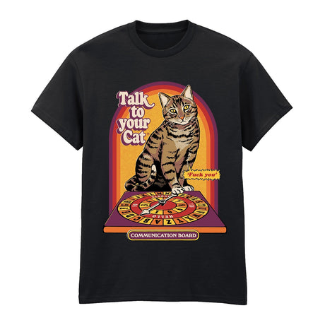 STEVEN RHODES - TALK TO YOUR CAT BASIC T-SHIRT